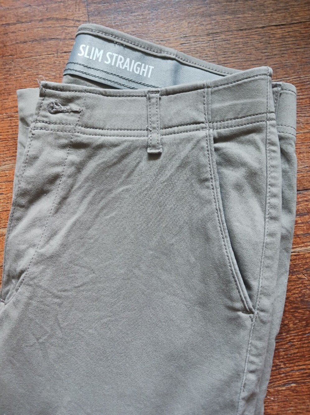 Lee Men's Olive Chinos - Straight Leg